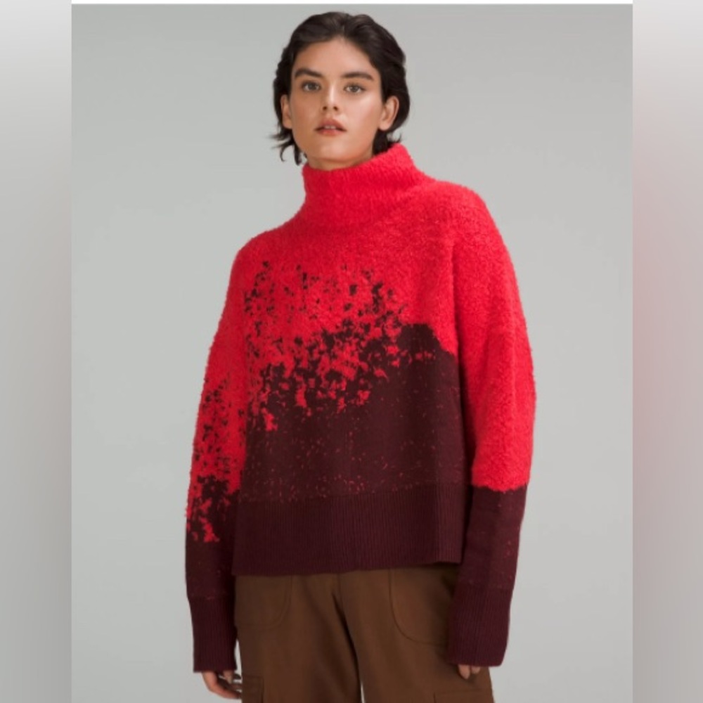 NEW Lululemon Ombre Knit Textured Turtleneck